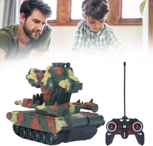 Tanc de război cu telecomandă, camuflaj verde