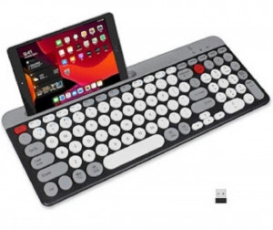 Tastatură fără fir cu Bluetooth, Aspect compact ultra silențios, suport telefon/tableta Qk8066 - Img 6