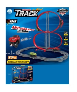 Circuit masinute Anti-Gravity Track, Electric Magnetic Car 60 Psc