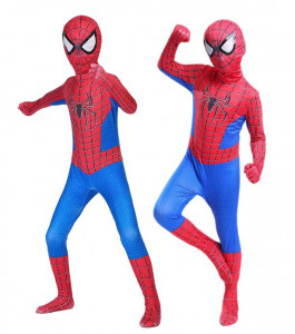 Costum carnaval roșu-albastru cu mască – model clasic, copil - Img 3