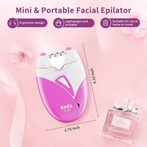Epilator facial si corporal, USB, Fara fir, 2 viteze, Roz - Img 2