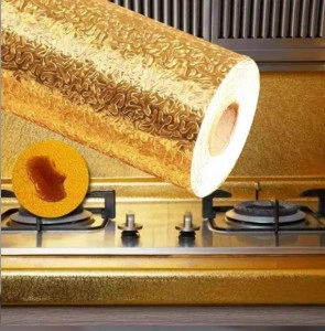 Folie de aluminiu rezistenta la apa si temperaturi inalte, autoadeziva, 60 x 300 cm, M2 - Img 2