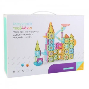 Joc de constructie magnetic, 139 piese - Img 2