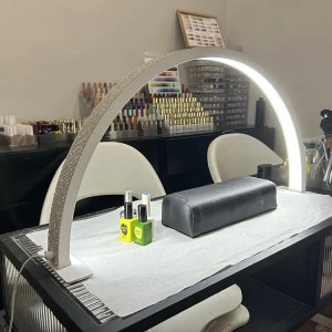 Lampa Moon Light Nails Profesionala cu Diamante, 30W, 3000k-6000k, pentru manichiura, tratamente faciale, masaj, extensii gene, 294 Leduri, 1600 Lumeni, PMU - Img 2