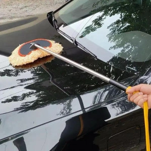 Mop spalat masina din microfibra, cu maner telescopic si 10m furtun pentru apa - Img 3