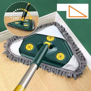 Mop triunghi extensibil cu racleta , rotire 360°, 126cm, rezerva inclusa - Img 6