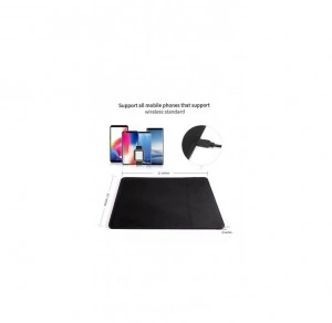 Mouse Pad Cu Incarcare Wireless, Andowl Q-T138, Negru, Pentru Telefon, Smartwatch, Casti - Img 2
