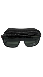 Ochelari de soare, Unisex, filtru de protectie UV 400, cu toc inclus, P9025C4 - Img 4