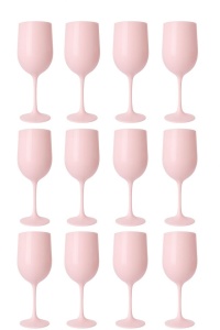 Set 12 pahar de vin elegant, reutilizabil din policarbonat, 470 ml - Img 1