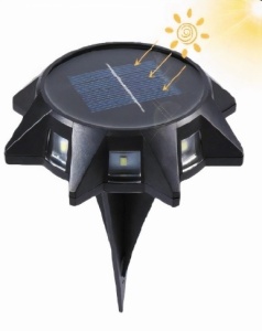 Set 6 Lampi Solare pentru Gradina 10cm Led Lumina Calda, Impermeabila USB - Img 1