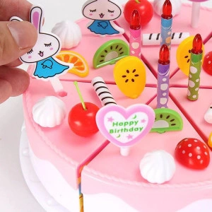 Set tort copii din plastic, multicolor, 44 piese - Img 3