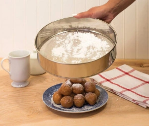 Sita cernut din inox pentru faina , 6 piese - Img 3