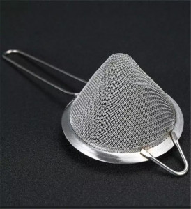 Sita/strecuratoare conica cu maner, inox, - Img 4