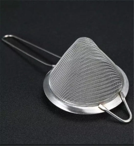 Sita/strecuratoare conica cu maner, inox, - Img 4