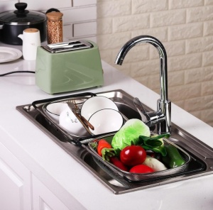 Strecuratoare cu manere reglabile pentru chiuveta - Img 7