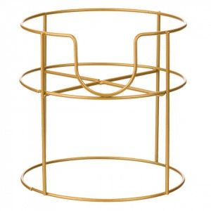 Suport pentru recipient cu robinet metal auriu - Img 2