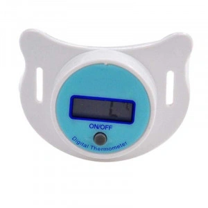 Suzeta cu Termometru, Capac Protectie, Baterie, Display LCD, BLUKIDS, buton on/of - Img 5