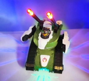 Tanc Super Power, transformare in robot, lumini led intermitente si muzica - Img 5