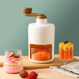 Aparat de maruntit gheata, Mini masina manuala pentru gheata, Smoothie maker, Compact, Multifunctional, Smoothie, Otel
