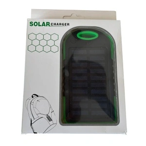 Baterie externa, Incarcare solara, 5000 mAh, 5V, 2 porturi USB - Img 2