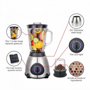 Blender 1000W, 2 in 1, 3 Viteze - Img 2