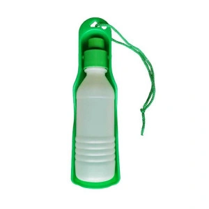 Castron portabil cu sticla de apa pentru animale, 500 ml - Img 2