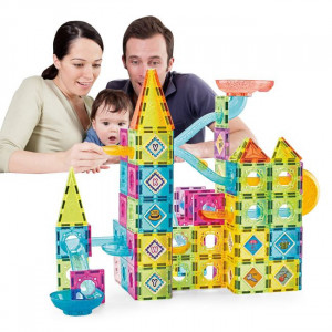 Joc de constructie magnetic, 139 piese - Img 3