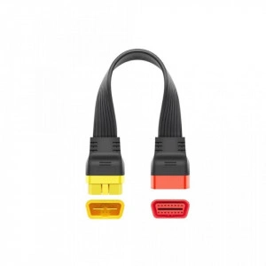 Prelungitor cablu adaptor, OBD2 16 Pin Mama la OBD 16 Pin Tata, 36cm, profesional, durabil - Img 2