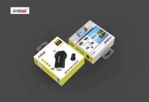 Receiver Wireless Pentru Sincronizare Ecran Telefon Andowl M9 Plus , Wireless , HDMI - Img 2