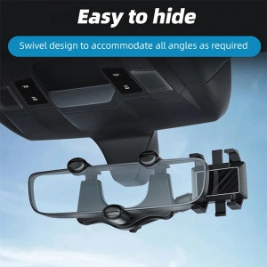 RotatableCarHolder, suport pentru telefon la 360 de grade care se montează pe oglinda retrovizoare - Img 3