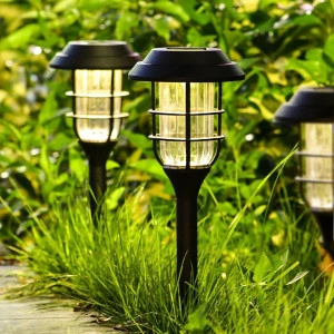 Set 6 bucati lampa solara led cu fixare in pamant - Img 3