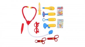 Set de jucării cu echipament medical pentru copii, plastic, 39x15x24 cm, albastru - Img 3