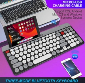 Tastatură fără fir cu Bluetooth, Aspect compact ultra silențios, suport telefon/tableta Qk8066 - Img 8
