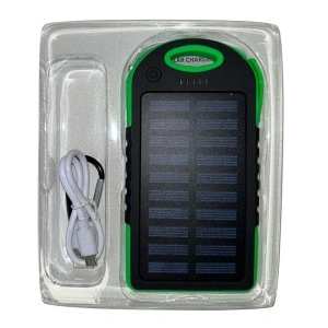 Baterie externa, Incarcare solara, 5000 mAh, 5V, 2 porturi USB - Img 3