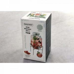 Borcan cu robinet si suport pentru limonada, 4L - Img 2