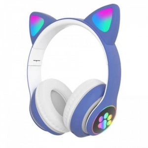 Casti wireless pliabile cu urechi de pisica iluminate LED, Bluetooth 5.0, Bass Stereo - Img 5