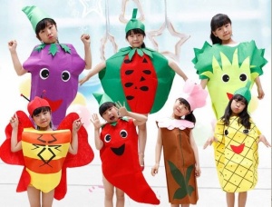 Costum fruct rodie , unisex, 3-8 ani - Img 2