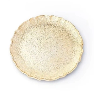 Farfurie suport Gold, plastic 33 cm, 6 buc - Img 2