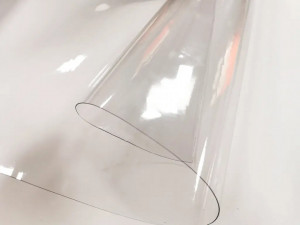 Fata de masa transparenta, 220x100 cm, grosime 0,6 mm, aspect ca de sticla - Img 2