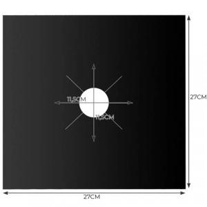 Folie din Teflon pentru Aragaz, 4 buc, 27 x 27 cm - Img 6