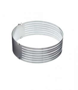Inel ajustabil din inox, 6 spatii pentru feliere, argintiu, 24-30 cm, H 8.5 cm - Img 5