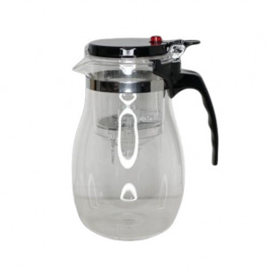 Infuzor ceai / cafea, sticla+fier+pvc, 950ml