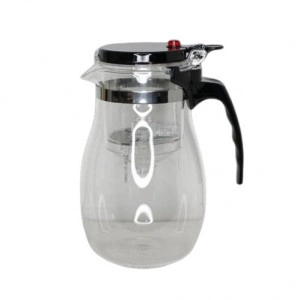 Infuzor ceai / cafea, sticla+fier+pvc, 950ml