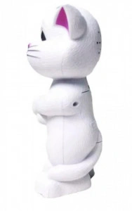 Jucarie interactiva, Talking Tom Alb, 20 cm - Img 2