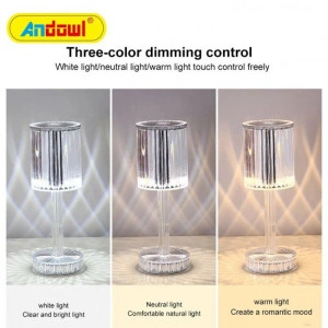 Lampa de masa decorativa cu led Crystal Touch - Img 3