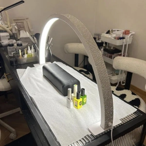 Lampa Moon Light Nails Profesionala cu Diamante, 30W, 3000k-6000k, pentru manichiura, tratamente faciale, masaj, extensii gene, 294 Leduri, 1600 Lumeni, PMU - Img 4