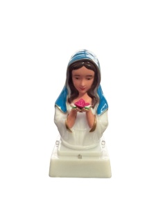 Lumanare Decorativa cu LED, Model Sfânta Maria Tereza, 15 cm, Functionare pe Baterii
