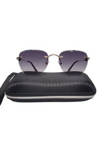 Ochelari de soare, Filtru de protectie UV 400, Unisex, Fara rama, Toc inclus - Img 1