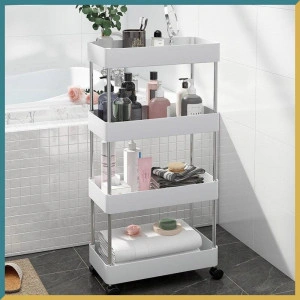Organizator tip carucior multifunctional cu rotile, 4 rafturi - Img 3