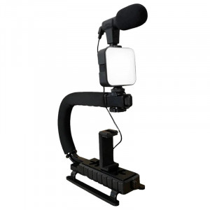 Pachet video inteligentlive cu microfon- lumina led de mana - Img 1